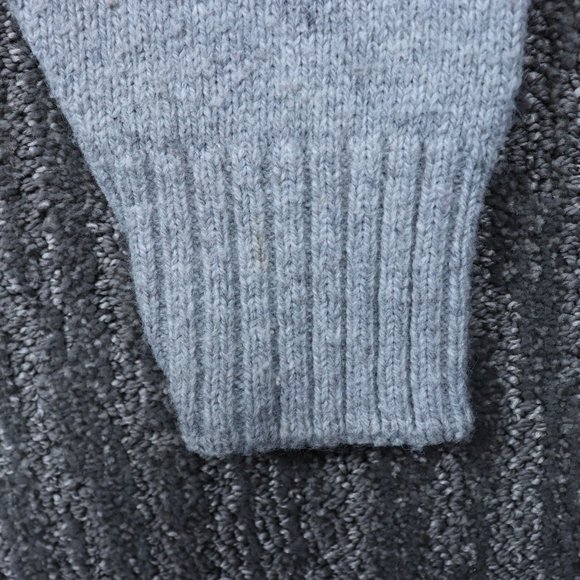 Vintage Rob Roy Womens Junior Large Sweater Gray Striped Classic Cozy Academia - Picture 5 of 6